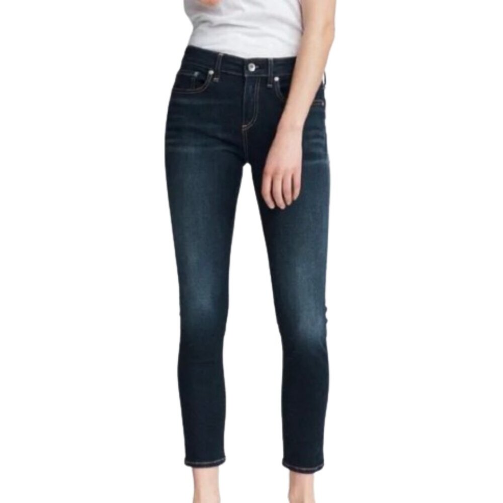 Rag & Bone Mid-Rise Skinny Ankle Capri Jeans Sz 29